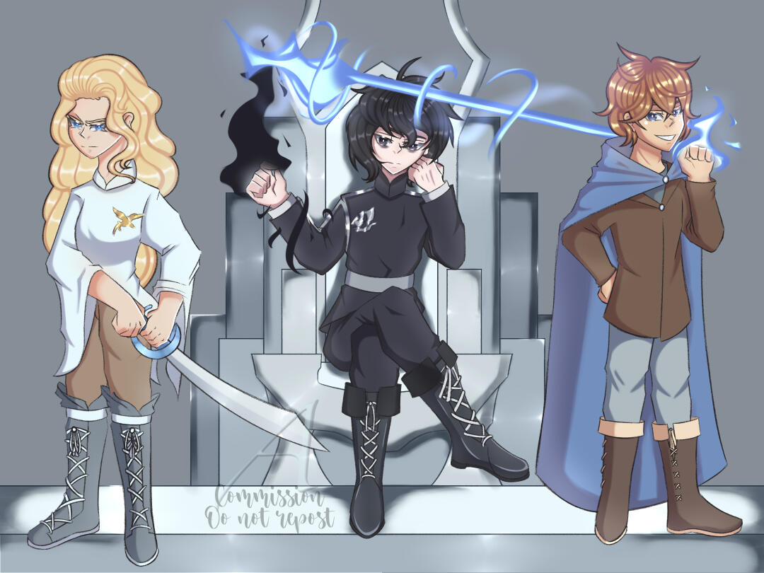 A Touch of Darkness Trio (commission for Spruce Wolf)