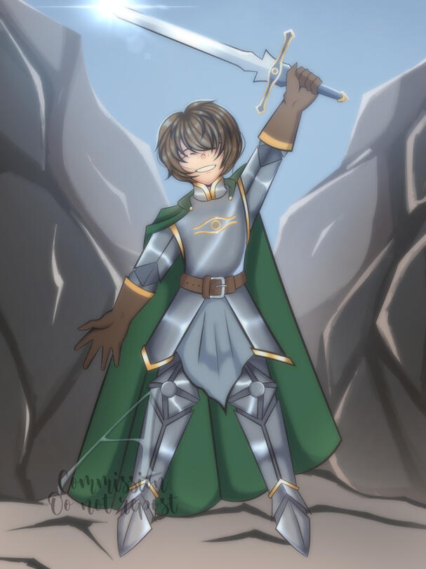 Xoris with Sword (commission for Awgy Firesnap)